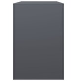 VidaXL Haardhoutrek 100x40x60 cm staal antracietkleurig