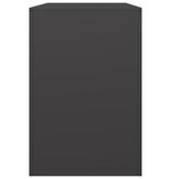 VidaXL Haardhoutrek 100x40x60 cm staal zwart