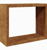 VidaXL Brandhoutrek 100x40x80 cm weervast staal