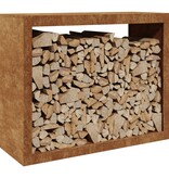 VidaXL Brandhoutrek 100x40x80 cm weervast staal