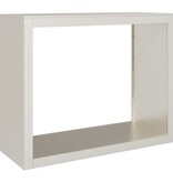 VidaXL Brandhoutrek 100x40x80 cm weervast staal