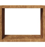 VidaXL Brandhoutrek 100x40x80 cm weervast staal