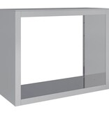 VidaXL Haardhoutrek 100x40x80 cm gegalvaniseerd staal