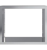 VidaXL Haardhoutrek 100x40x80 cm gegalvaniseerd staal