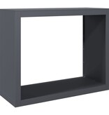 VidaXL Haardhoutrek 100x40x80 cm staal antracietkleurig