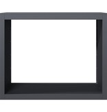 VidaXL Haardhoutrek 100x40x80 cm staal antracietkleurig