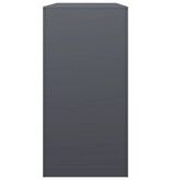 VidaXL Haardhoutrek 100x40x80 cm staal antracietkleurig