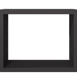 VidaXL Haardhoutrek 100x40x80 cm staal zwart