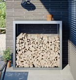 VidaXL Haardhoutrek 100x40x100 cm gegalvaniseerd staal