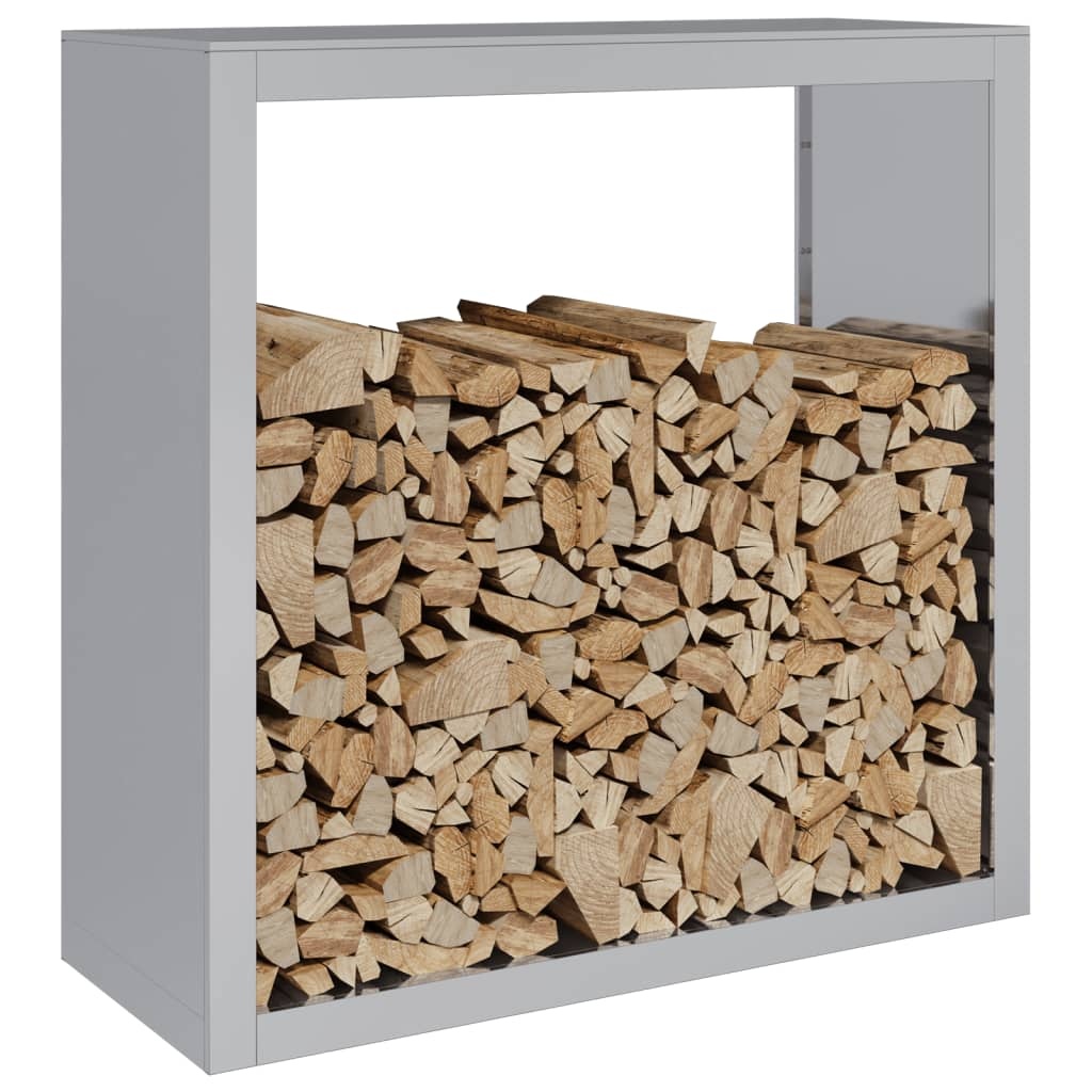 VidaXL Haardhoutrek 100x40x100 cm gegalvaniseerd staal