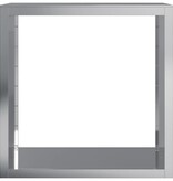 VidaXL Haardhoutrek 100x40x100 cm gegalvaniseerd staal