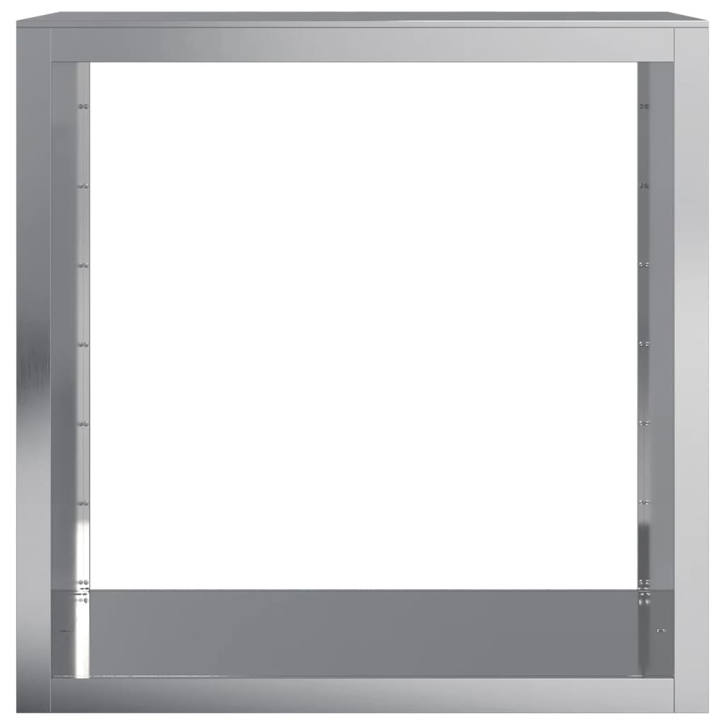 VidaXL Haardhoutrek 100x40x100 cm gegalvaniseerd staal