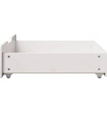 VidaXL Bedlades 2 st 65x55x17 cm massief grenenhout wit