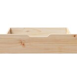 VidaXL Bedlades 2 st met wieltjes 75x55x17 cm massief grenenhout