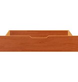 VidaXL Bedlades 2 st 80x55x17 massief grenenhout wasbruin