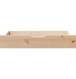 VidaXL Bedlades 2 st met wieltjes 90x55x17 cm massief grenenhout