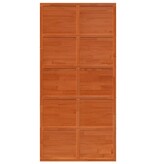 VidaXL Schuifdeur 100x208 cm massief grenenhout wasbruin