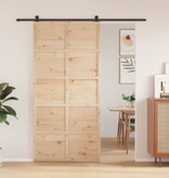 VidaXL Schuifdeur 100x208 cm massief grenenhout