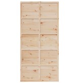 VidaXL Schuifdeur 100x208 cm massief grenenhout