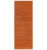 VidaXL Schuifdeur 80x208 cm massief grenenhout wasbruin