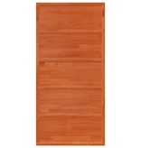 VidaXL Schuifdeur 100x208 cm massief grenenhout wasbruin