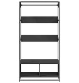 VidaXL Kledingkast 90x50x180 cm bewerkt hout zwart