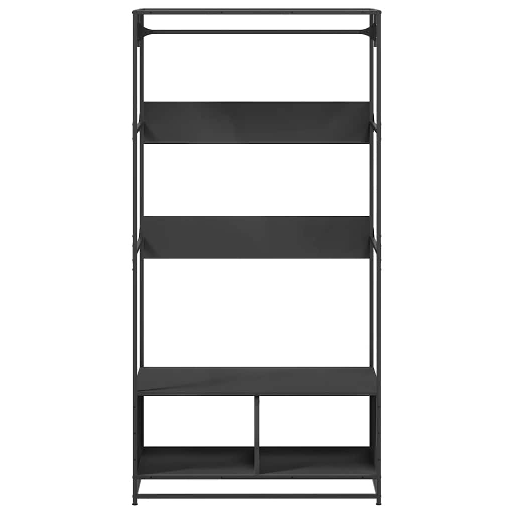 VidaXL Kledingkast 90x50x180 cm bewerkt hout zwart