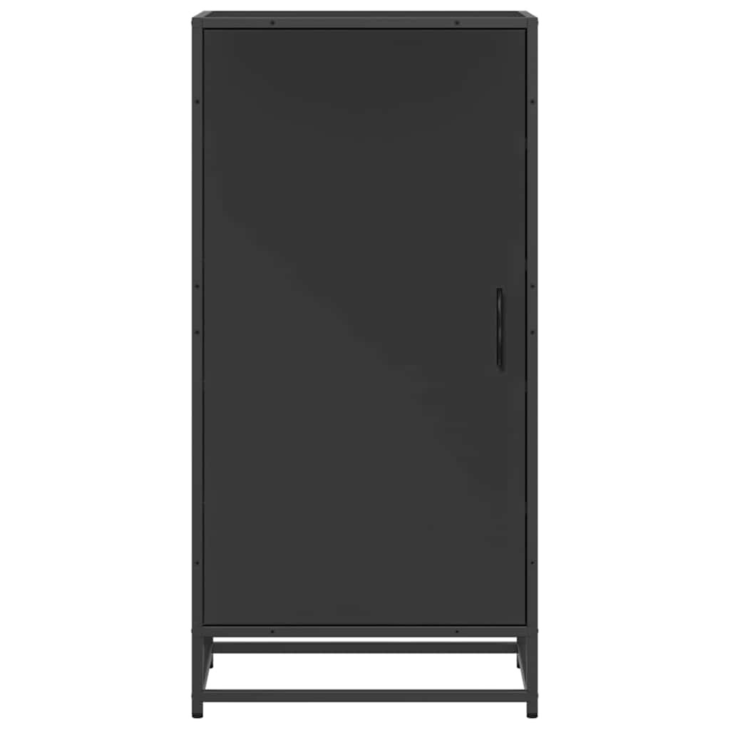 VidaXL Schoenenrek 48x38x97,5 cm bewerkt hout zwart