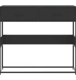 VidaXL Wandtafel 90x35x80 cm bewerkt hout zwart