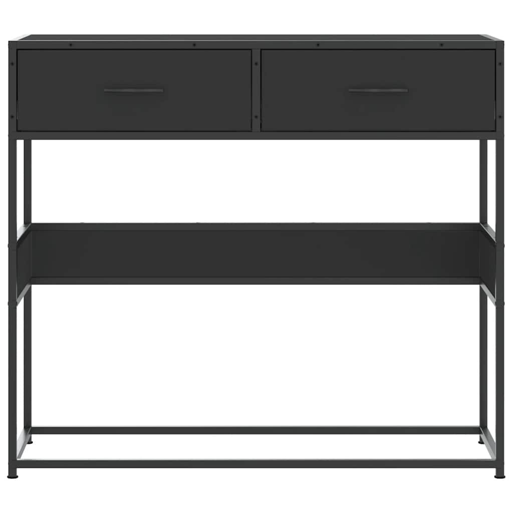 VidaXL Wandtafel 90x35x80 cm bewerkt hout zwart