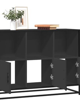 VidaXL Dressoir 100x35x76 cm bewerkt hout zwart