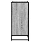 VidaXL Dressoir 92x35x76 cm bewerkt hout grijs sonoma eikenkleurig