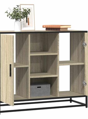 VidaXL Dressoir 92x35x76 cm bewerkt hout sonoma eikenkleurig