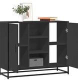 VidaXL Dressoir 92x35x76 cm bewerkt hout zwart