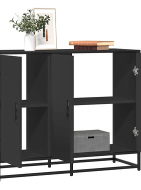VidaXL Dressoir 94x35x76 cm bewerkt hout zwart