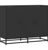 VidaXL Dressoir 94x35x76 cm bewerkt hout zwart