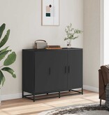 VidaXL Dressoir 94x35x76 cm bewerkt hout zwart