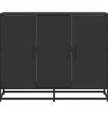 VidaXL Dressoir 94x35x76 cm bewerkt hout zwart