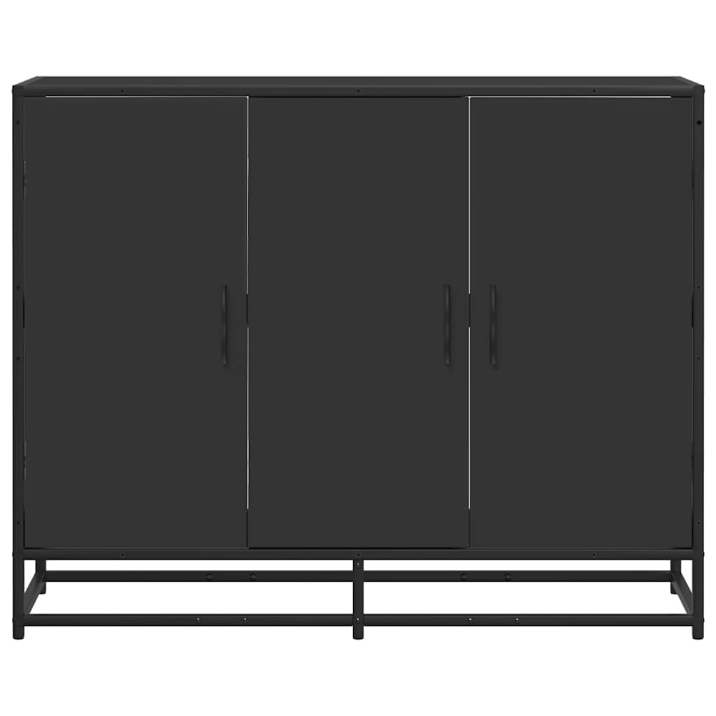 VidaXL Dressoir 94x35x76 cm bewerkt hout zwart