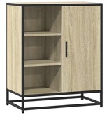 VidaXL Dressoir 62x35x76 cm bewerkt hout sonoma eikenkleurig