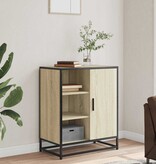 VidaXL Dressoir 62x35x76 cm bewerkt hout sonoma eikenkleurig