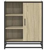 VidaXL Dressoir 62x35x76 cm bewerkt hout sonoma eikenkleurig
