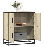 VidaXL Dressoir 68x35x76 cm bewerkt hout sonoma eikenkleurig