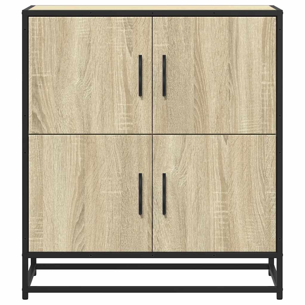 VidaXL Dressoir 68x35x76 cm bewerkt hout sonoma eikenkleurig