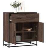 VidaXL Dressoir 68x35x76 cm bewerkt hout bruin eikenkleur