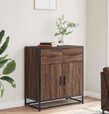 VidaXL Dressoir 68x35x76 cm bewerkt hout bruin eikenkleur