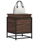 VidaXL Opbergbox met deksel 40x40x51,5 cm bewerkt hout bruin eiken