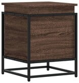 VidaXL Opbergbox met deksel 40x40x51,5 cm bewerkt hout bruin eiken