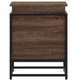 VidaXL Opbergbox met deksel 40x40x51,5 cm bewerkt hout bruin eiken