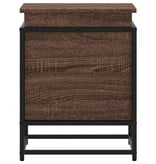 VidaXL Opbergbox met deksel 40x40x51,5 cm bewerkt hout bruin eiken